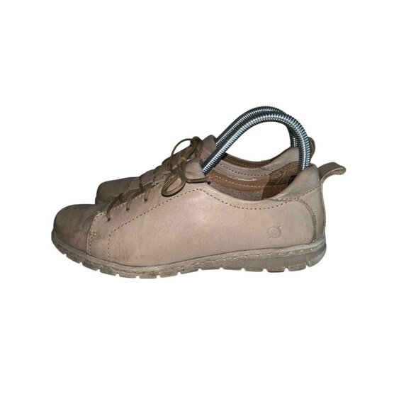 Born Kester Lace Up Oxfords Womens 8 Light Gray Leather Comfort - Picture 4 of 10